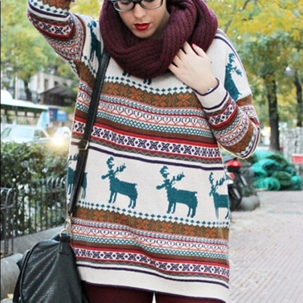 Oasap Nordic/Scandinavian Oversized Sweater